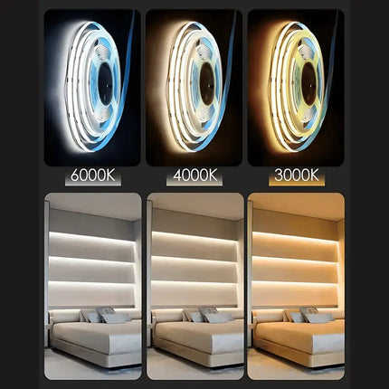 LumaFlex 3M COB LED Strip Light Kit: Dimmable Smart App & Remote Control - 3CCT - Home & Garden > Lighting