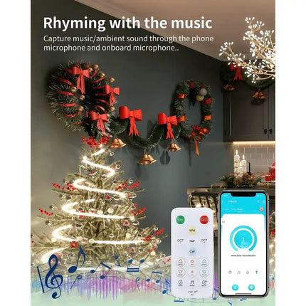 LumaFlex GlowFlex 3M COB LED Strip Light Kit: Dimmable Smart App & Remote Control - 3CCT - Home & Garden > Lighting