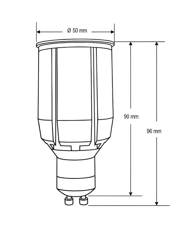 Lummax - 12W LED GU10 60° High Output Non Dimmable Globe-GU10-Domus