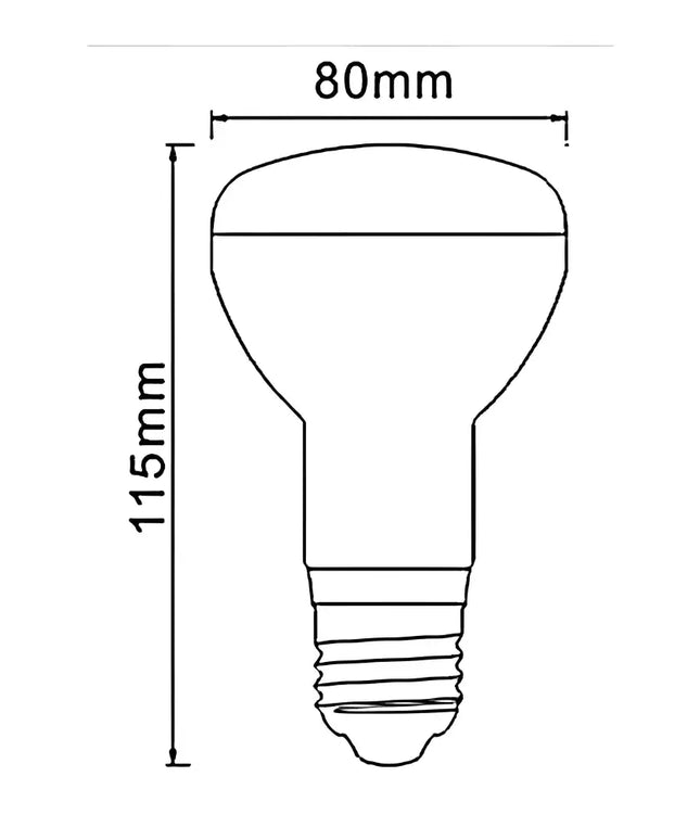 Premium Lummax GLOBE-R80 LED E27 Bulb: Warm & Daylight 9W 3000K/6000K Globe Reflector - GLOBES