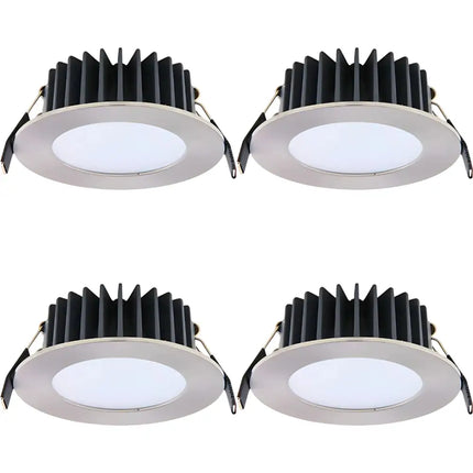 Lummax DL9012 12W LED downlight with 90mm cutout and flat face design