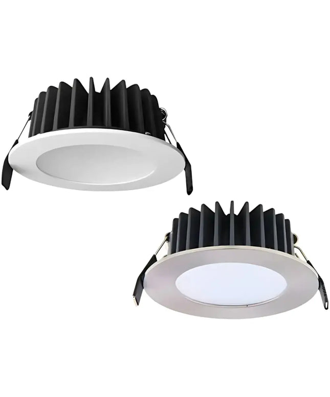 Lummax DL9012 12W LED Downlight White or Satin Chrome – Dimmable 3000K / 4000K Home & Garden > Lighting > Ceiling Lights