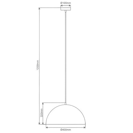 Luna 400 Brushed Nickel Pendant