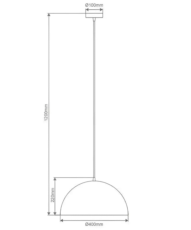 Luna 400 Brushed Nickel Pendant