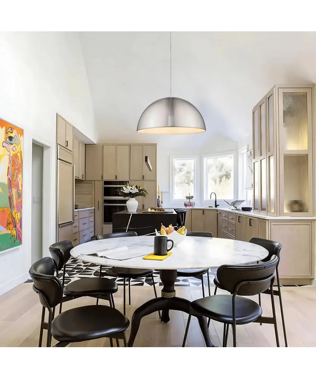 Luna 400 Brushed Nickel Pendant