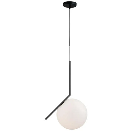 Luna Matte Black Ball Pendant