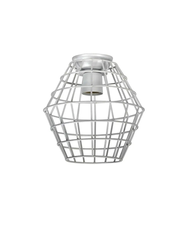 Maci.18 White Mesh DIY Shade B22 - OL2542WH-DIY Batten Fix Lights-Oriel Lighting