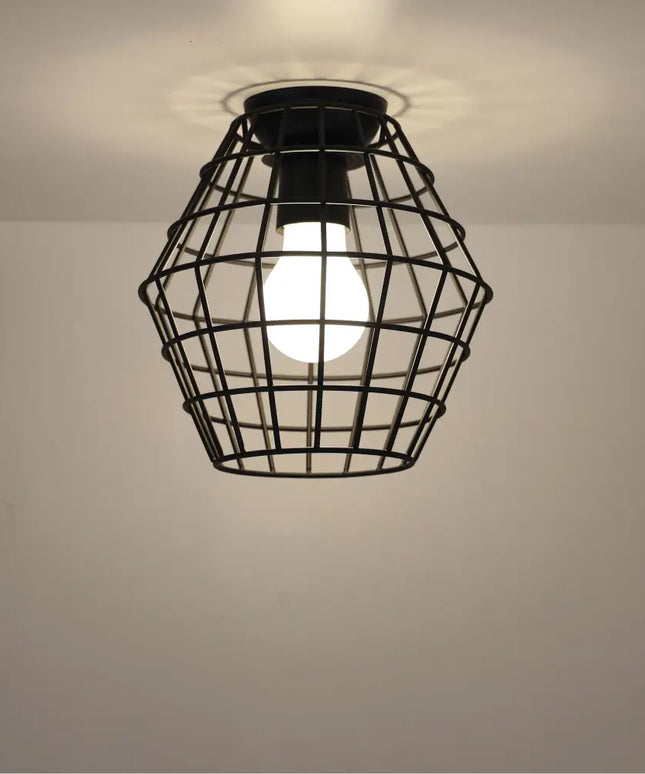 Maci Wire Retro Industrial DIY Shade Black 180mm-DIY Batten Fix Lights-Oriel Lighting