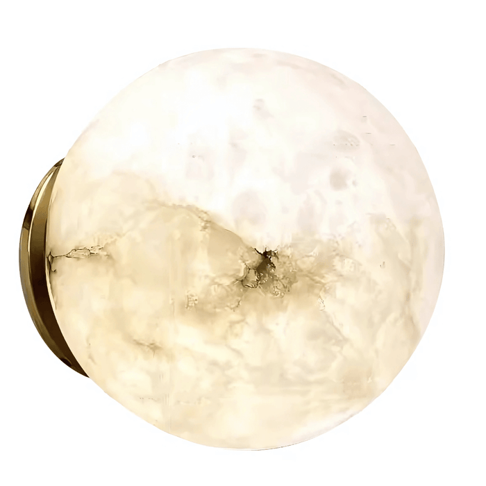 SOLACE Brass Spanish Marble LED Wall Light