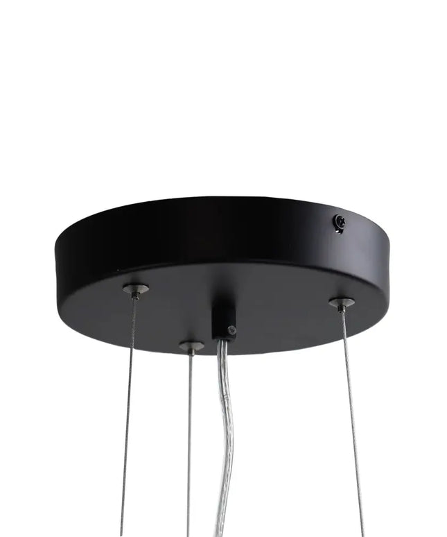 Madison LED Pendant Black 560mm - OL60451/56BK-LED Pendants-Oriel Lighting