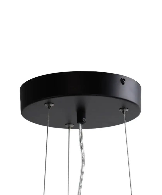 Madison LED Pendant Black 560mm - OL60451/56BK-LED Pendants-Oriel Lighting