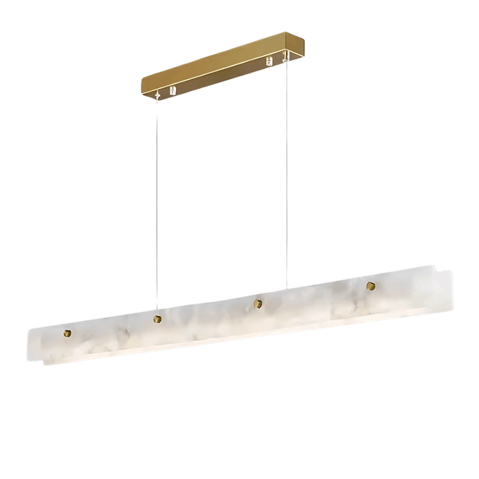 MADISON LUXE XL Brass Spanish Marble 1.5M Tri-Colour LED Pendant