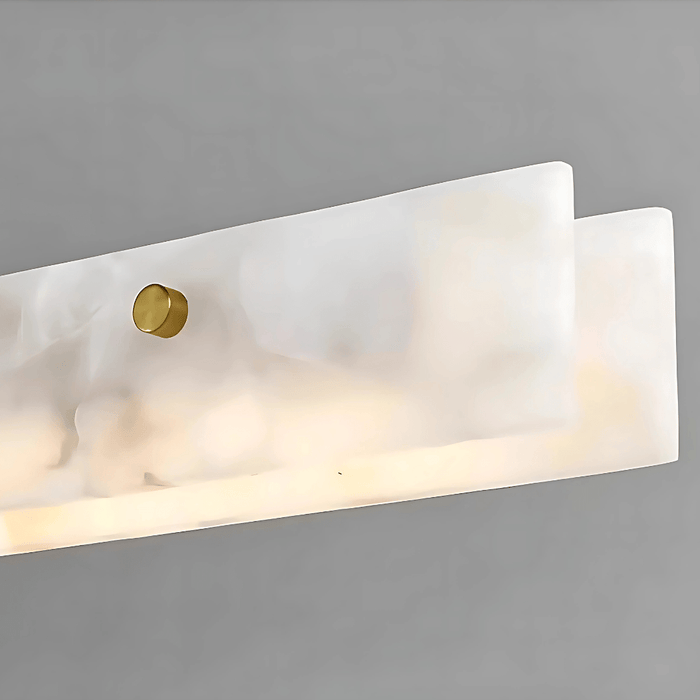 MADISON LUXE XL Brass Spanish Marble 1.5M Tri-Colour LED Pendant