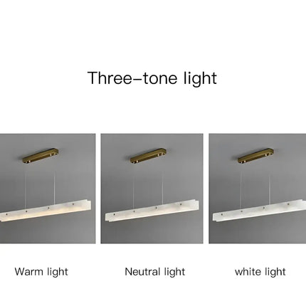 Madison Luxe+ Brass Spanish Marble 1.5M Tri-Colour LED Pendant