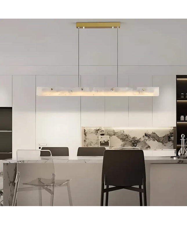 Madison Luxe+ Brass Spanish Marble 1.5M Tri-Colour LED Pendant