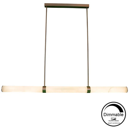 Madison Spanish Marble Pendant Light with Antique Brass Detailing