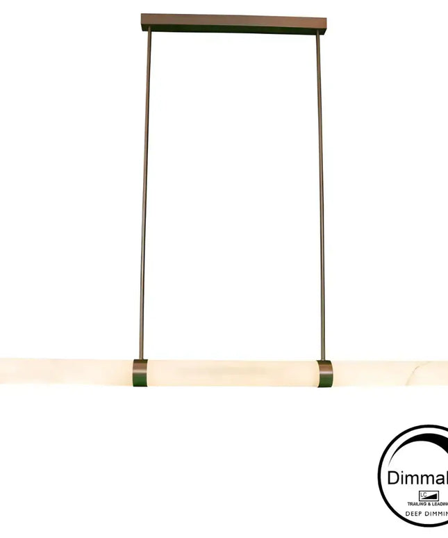 Madison Spanish Marble Pendant Light with Antique Brass Detailing