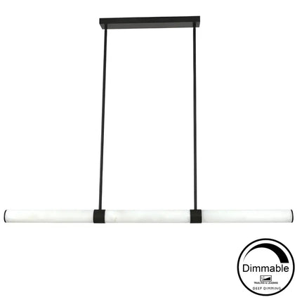 Madison Dimmable Spanish Marble Pendant Light with matt black finish