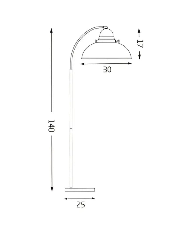 Manor Floor Lamp Antique Copper - LL-27-0066ACP-Floor Lamps-Lexi Lighting