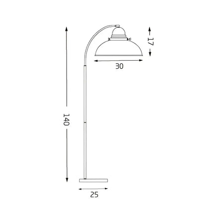 Manor Floor Lamp Weathered Brass - LL-27-0066WB-Floor Lamps-Lexi Lighting