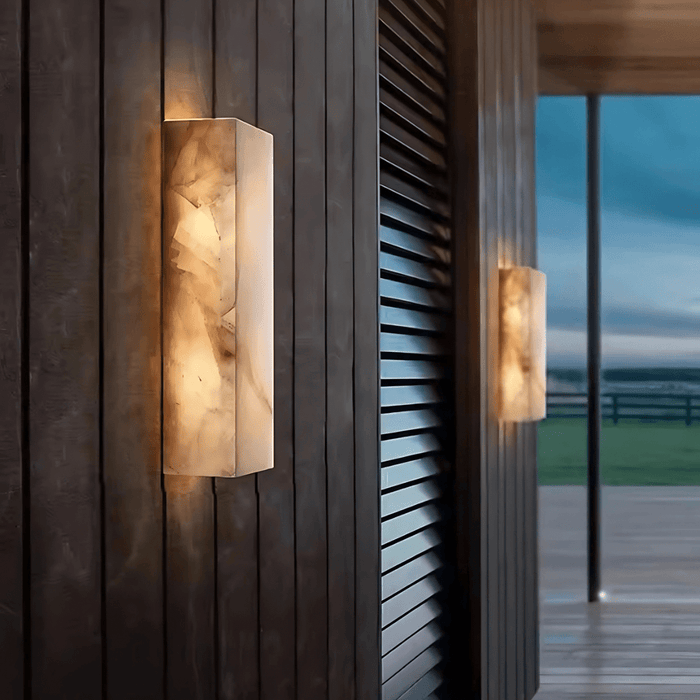 MARBELLA Spanish Marble IP65 LED Wall Light