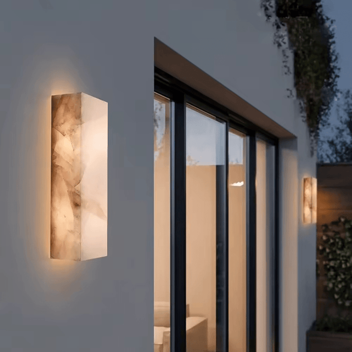 MARBELLA Spanish Marble IP65 LED Wall Light