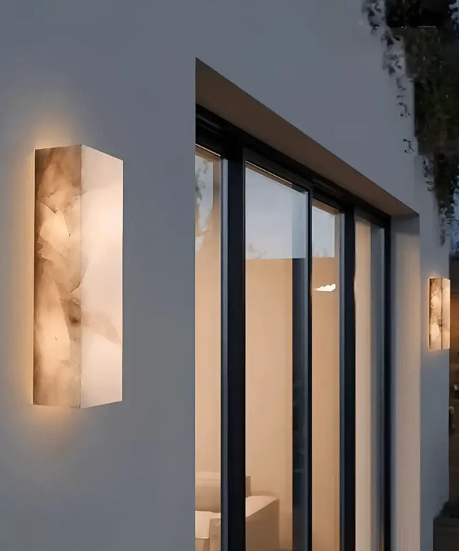 MARBELLA Spanish Marble IP65 LED Wall Light