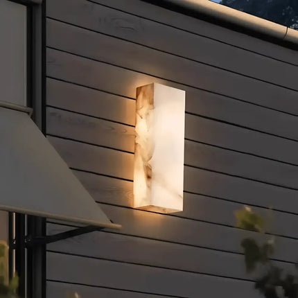 MARBELLA Spanish Marble IP65 LED Wall Light