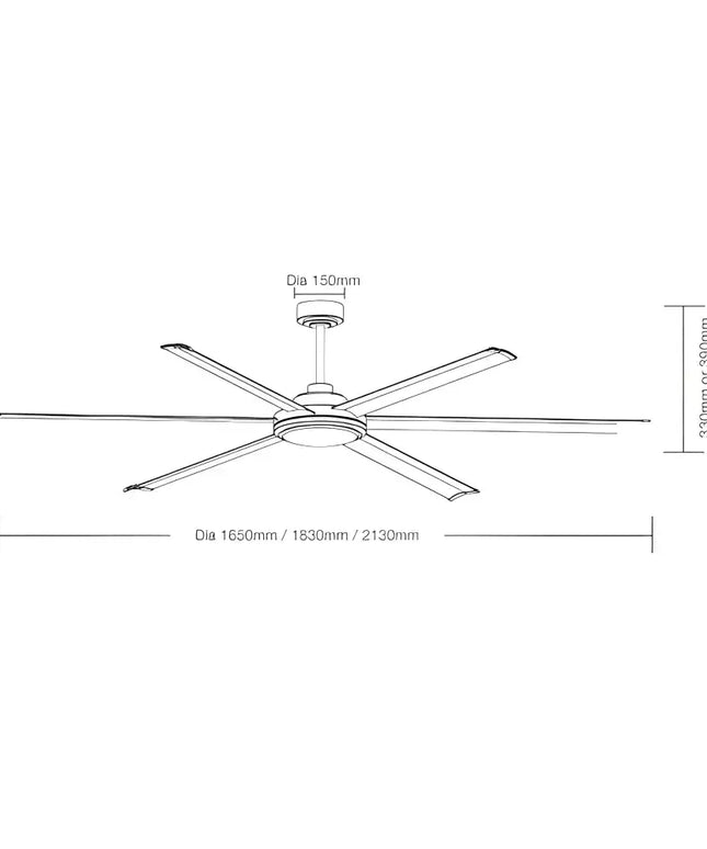 Martec Albatross Mini II DC 65″ Smart Ceiling Fan With WIFI Remote | White - Ceiling Fans