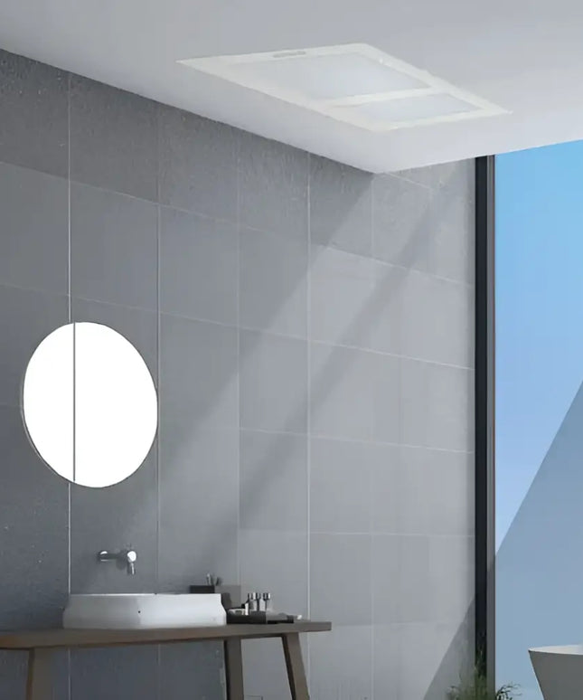 Martec Aspire Bathroom Heater & Exhaust Fan with Tricolour 20W LED Light-Bathroom Heaters-Martec