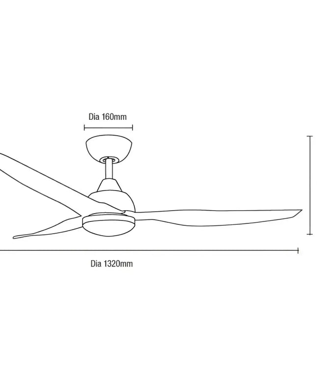 52’’ Avoca Smart WIFI DC Ceiling Fan With Remote Control + Led Light - Fans
