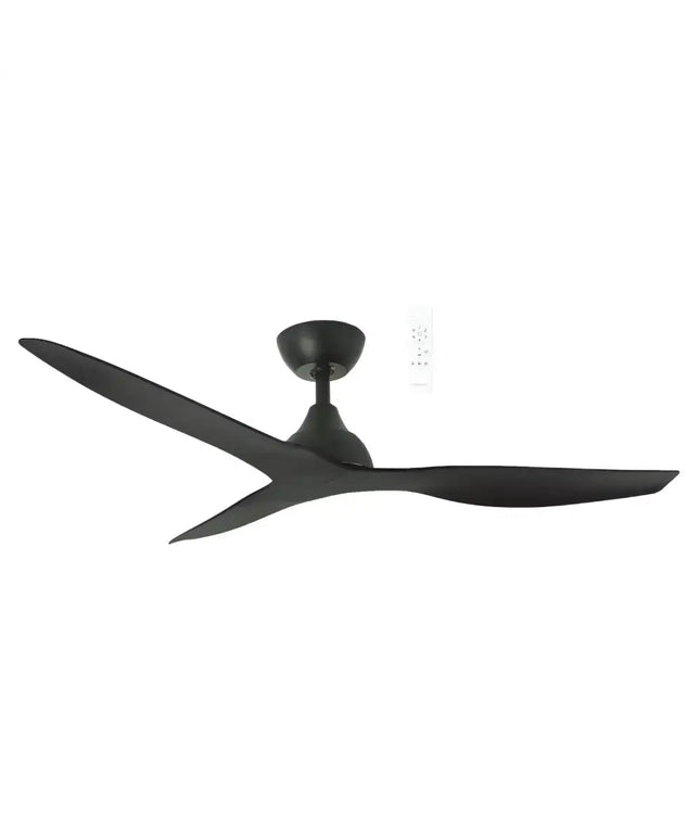 Martec Avoca 52’’ Smart WIFI DC Ceiling Fan with Remote Control | Black - Appliances > Fans > Ceiling Fans
