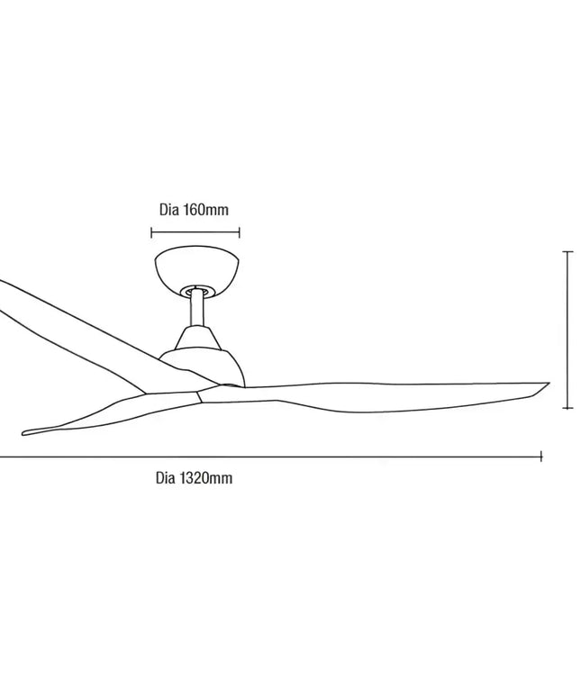 Martec Avoca 52’’ Smart WIFI DC Ceiling Fan with Remote Control | Black - Appliances > Fans > Ceiling Fans