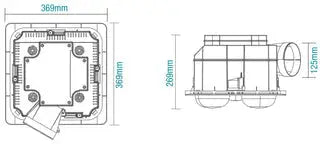 Martec Essence 4 3-in-1 Bathroom Heater Exhaust Fan & LED Light – White - 3-in-1 Bathroom Heaters