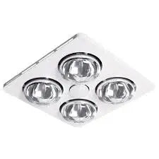 Martec Essence 4 3-in-1 Bathroom Heater Exhaust Fan & LED Light – White - 3-in-1 Bathroom Heaters