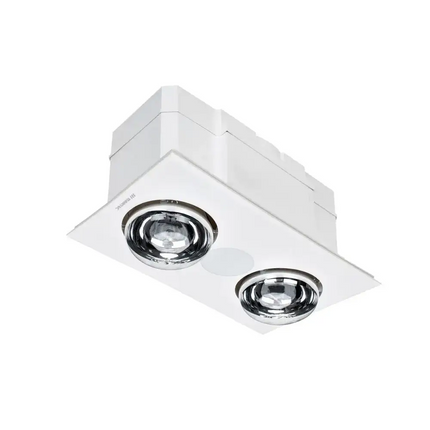 Martec Forme 2 Light 3 in 1 Bathroom Heater & Exhaust Fan With Tricolour LED Light-Bathroom Heaters-Martec