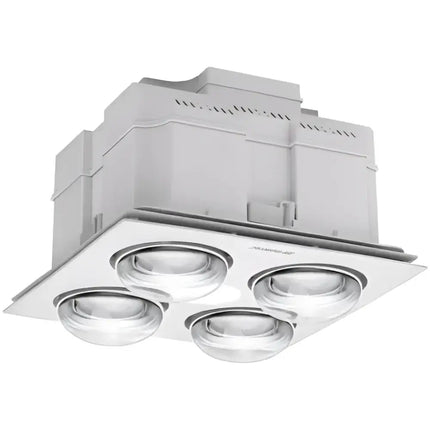 Martec Forme 4 3-in-1 Bathroom Heater Turbo Exhaust Fan & Tricolour LED Light - Bathroom Heaters
