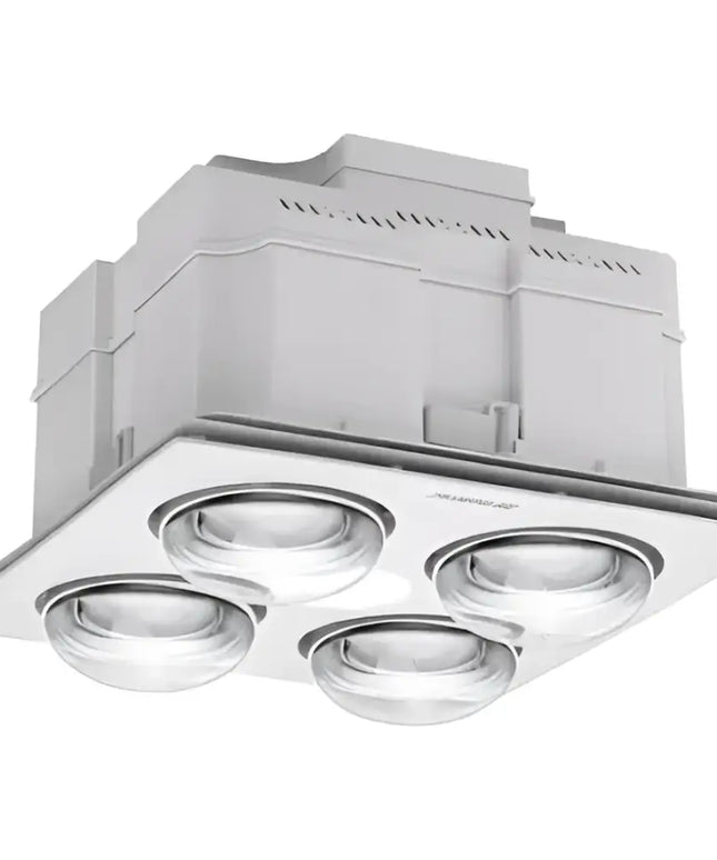 Martec Forme 4 3-in-1 Bathroom Heater Turbo Exhaust Fan & Tricolour LED Light - Bathroom Heaters
