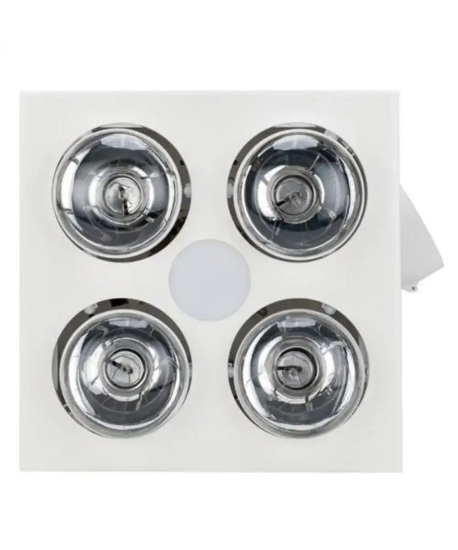 Martec Forme 4 3-in-1 Bathroom Heater Turbo Exhaust Fan & Tricolour LED Light - Bathroom Heaters