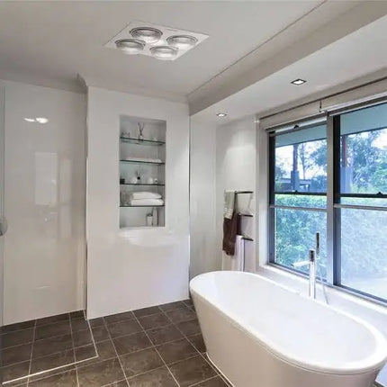 Martec Forme 4 Light 3 in 1 Bathroom Heater & Exhaust Fan With Tricolour LED Light - Bathroom Heaters