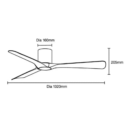 Martec Fresno 52’’ DC Smart Ceiling Fan With WIFI Remote | White - Ceiling Fans