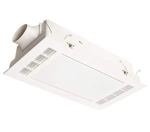 Martec Furnace 4-in-1 PTC Bathroom Heater Cooler Exhaust Fan & LED Light – White - 3-in-1 Bathroom Heaters