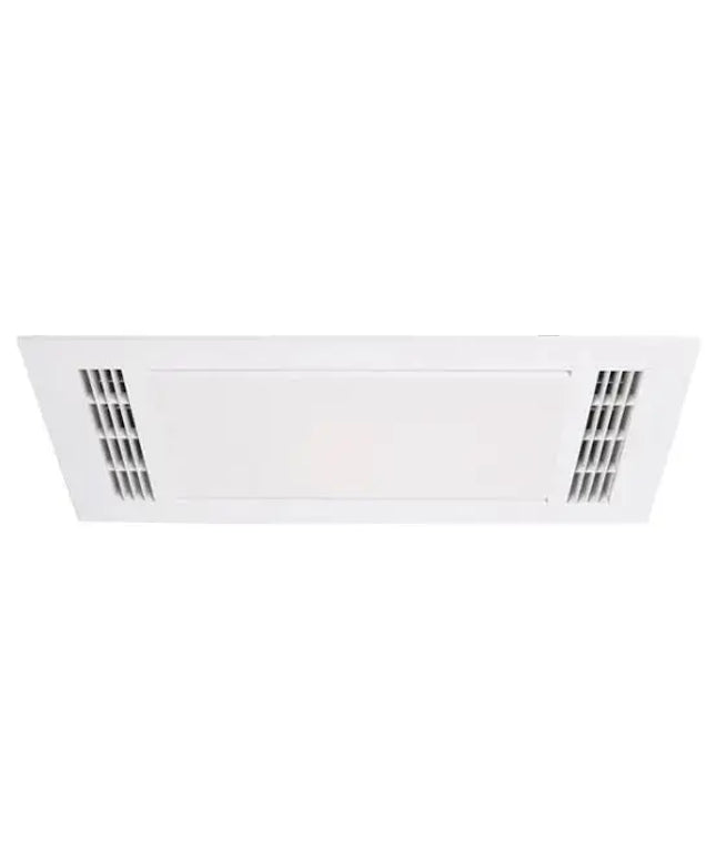 Martec Furnace 4-in-1 PTC Bathroom Heater Cooler Exhaust Fan & LED Light – White - 3-in-1 Bathroom Heaters