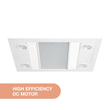 Martec Linux DC | 3 in 1 Bathroom Heater Exhaust Fan and LED Light - 3-in-1 Bathroom Heaters