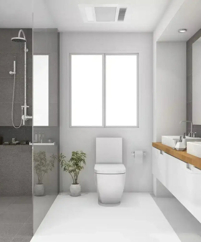 Martec Phoenix Mini 3-in-1 Bathroom Heater Exhaust Fan & Light White - Exhaust Fan