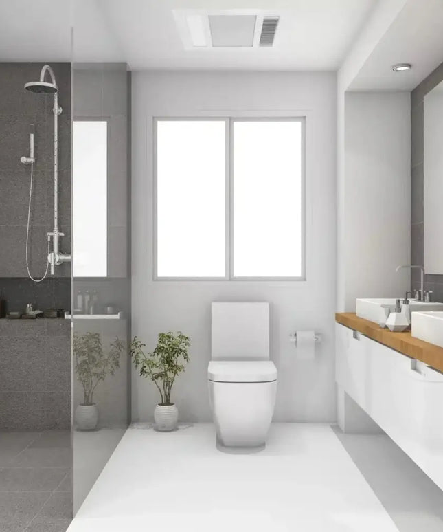 Martec Phoenix Mini 3-in-1 Bathroom Heater Exhaust Fan & Light White - Exhaust Fan