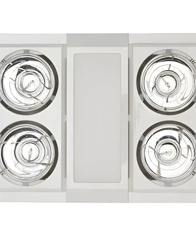 Martec Profile Panel 4 High Performance 3 in 1 Bathroom Heater With Exhaust Fan-Bathroom Heaters-Martec