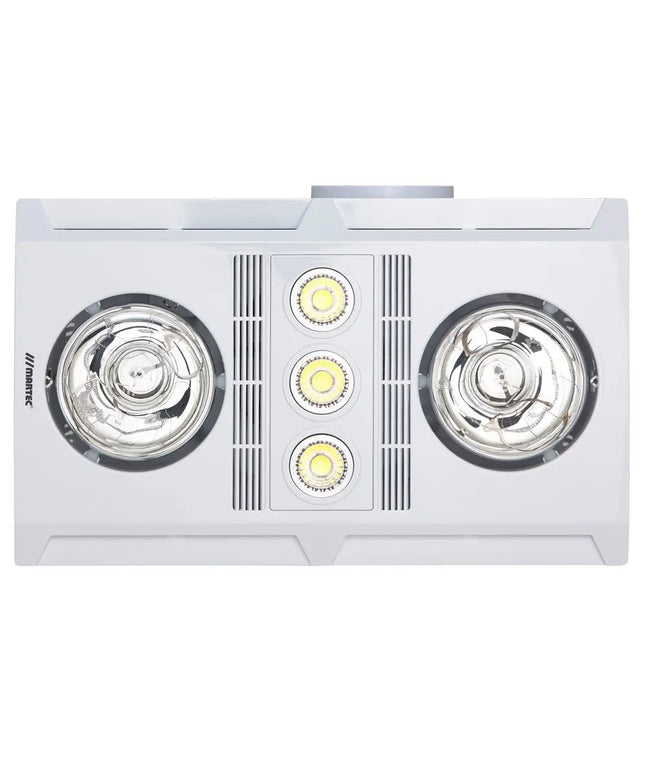 Martec Profile Plus II - 3 in 1 Bathroom Heater With Exhaust Fan And 3 LED Lights-Bathroom Heaters-Martec