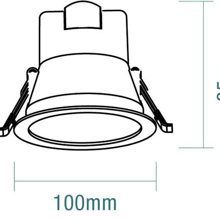 Martec Rex 9W Tricolour Low-Glare LED Downlight Martec, LED Downlight, martec-rex