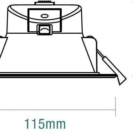 Martec Vito 9W Tricolour LED Downlight-LED Downlight-Martec